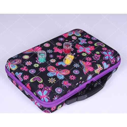 6 Colors 60 Bottles Diamond Painting Cross Stitch Accessories Tool Box Container Diamond Storage Bag Case Embroidery Mosaic