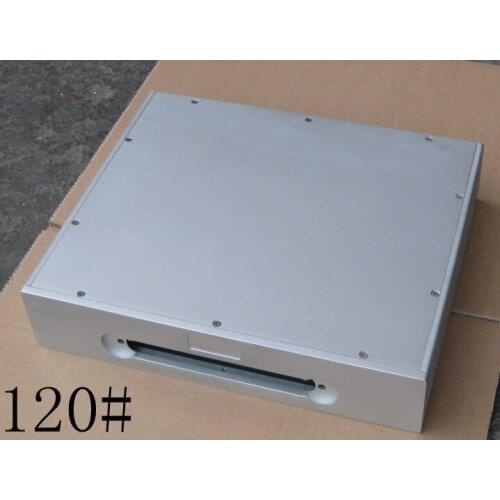 White Gawain aluminum amplifier chassis Pre-amplifier chassis / AMP case Enclosure DIY BOX (430*120*360mm)
