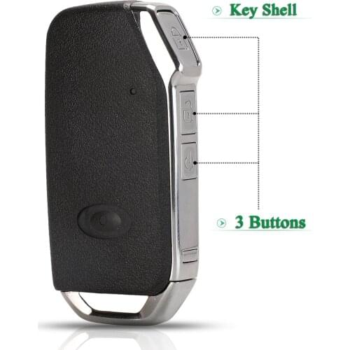 Bilchave 3 Buttons Remote Smart Car Key Shell For Kia Sportage Ceed Sorento Cerato Forte 2017 - 2019 Key Case Holder Replacement