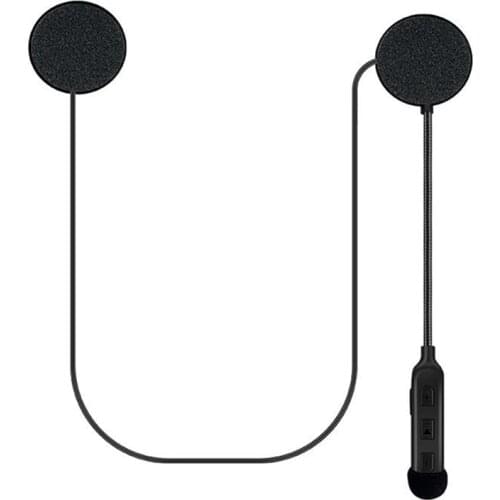 BT30J Motorcycle Helmet Bluetooth 5.0 Headset Wireless Handsfree Stereo Earphone Intercom Headphone for Mobile Phone FM