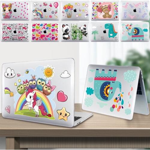 Laptop Case for Apple Macbook Air 13" A2337 (M1) 2020/Pro 13" A2251 A2289 2020/Pro 15" A1707 A1990 Cute Cartoon Protective Shell