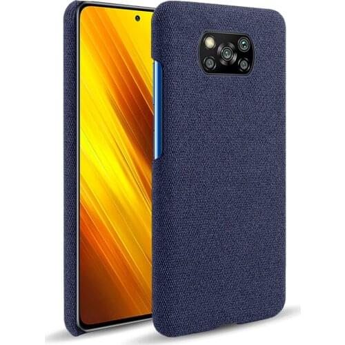 Cloth Texture Fit Case For Xiaomi Mi Poco X3 Pro Coque Luxury Febric Antiskid Cover For Xiomi Mi POCO X3Pro 6.67" 2021 Funda