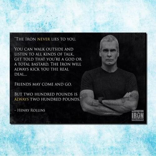 HENRY ROLLINS Bodybuilding Motivational Art Silk Canvas Poster Print 13x20 24x36 Inch Wall Picture For Living Room Decor-10