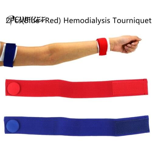 2Pcs Flexible Hemodialysis Tourniquet Nursing-specific Dialysis Plus Venous Hemostatic Buckle Strap