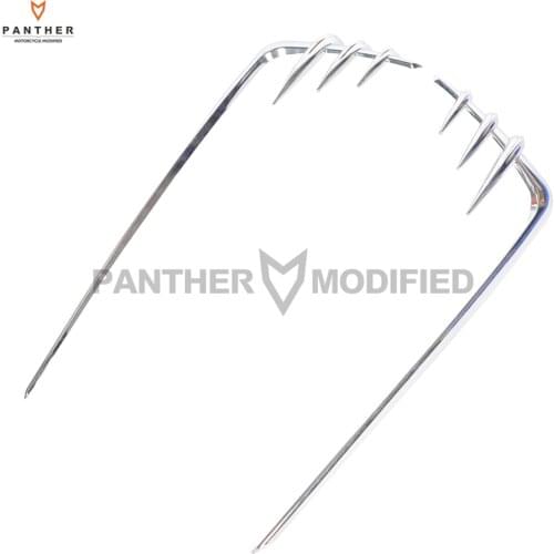 Chrome ABS Motorcycle Saddlebag Lid Accents case for 1993-2013 Harley Touring with Hard Bags 8646