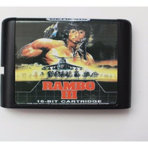 Rambo III 16 bit MD Game Card For Sega Mega Drive For Genesis