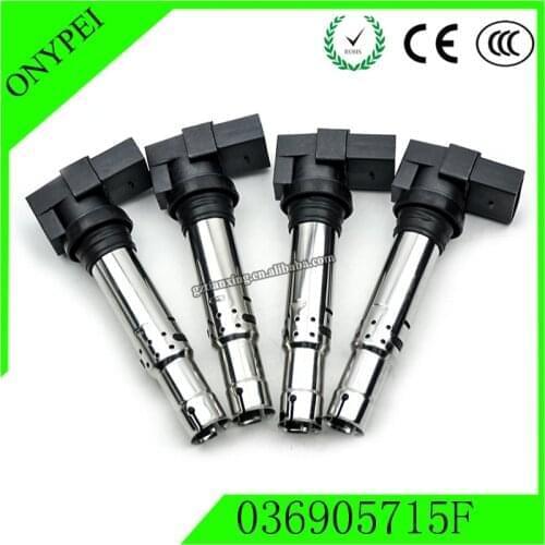 4pcs 036905100 Ignition Coil Fit For A1 A2 A3 A8 Golf Passat Skoda Fabia Seat For Auto Part