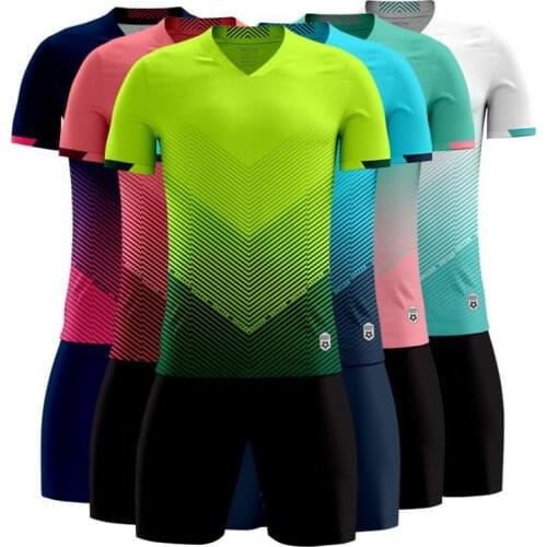 Football Jersey Sets Kids Mens Soccer Uniforms Boys Adult Sport Training Suits Blank Women Running Tracksuit Clothes Sportswear