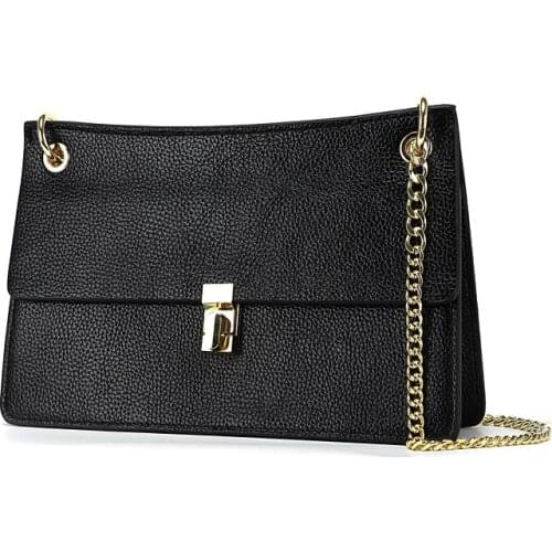 Lock small square bag chain bag 2021 new PU leather solid color girl shoulder bag female messenger bag small bag