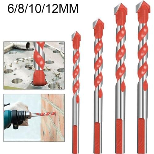 Multifunctional Drill Bits Ceramic Glass Punching Hole WorkingTool For Tile Concrete Brick Glass Plastic Wood Stone 6/8/10/12MM