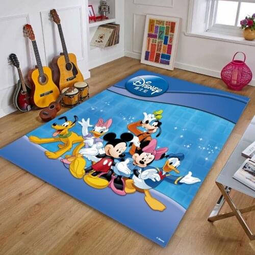 Floor Mat Carpet Disney Series Mickey Minnie Mouse Donald Duck Winnie the Pooh Tigger Chilren baby Non-slip Mat Home Decoration