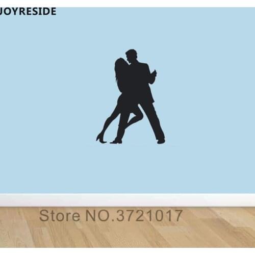 JOYRESIDE Dancing Couple Wall Decal Vinyl Sticker For Kids Boys Girls Room Living Room Decoration Decor Home Bedroom Mural A189