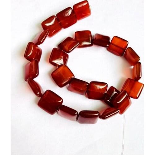 Natural A Quality Red Carnelian Beads Red Agat e 16mm 20mm Square Bead Gem Loose Beads For Jewelry Making,1strand 15.5"