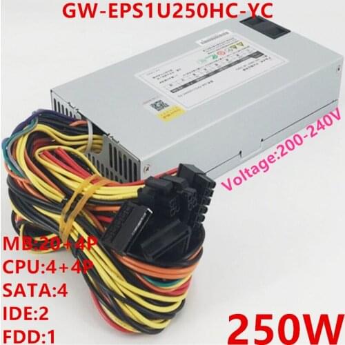 New Original PSU For Great Wall 1U 250W Power Supply GW-EPS1U250HC-YC