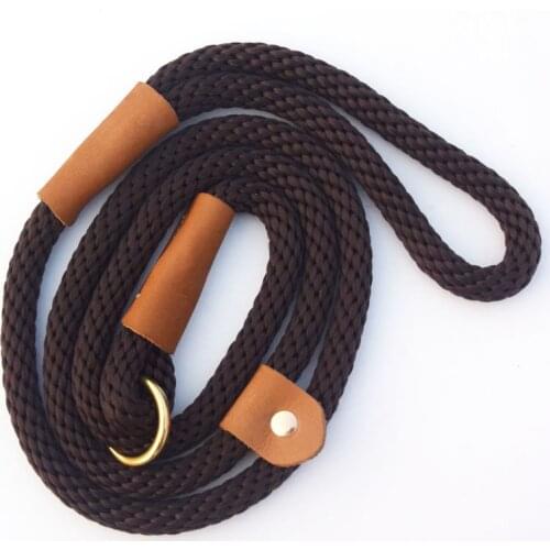 Wholesale 20PCS Leather Dog Snap Lead 5FT(150CM) Dog Nylon Rope Leash for Training by Cesar Milan Purple Colors