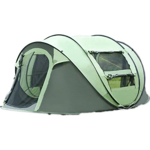 Tent Outdoor Double Single Automatic Pop-up Thickened Rain-Proof Camping Equipment Ultralight 2 Person Outdoor Camping
