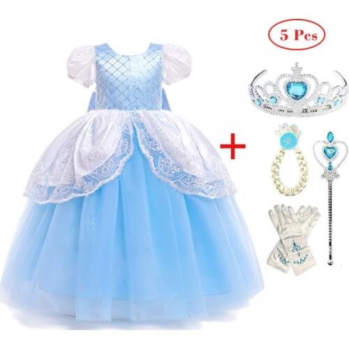 Girls Rapunzel Princess Dress Kids Halloween Cosplay Costume Christmas Fancy Dresses Flower Girl Wedding Party Clothes Set