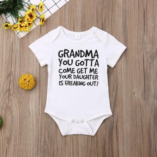 Pudcoco Summer Newborn Baby Boy Girl Clothes Cotton Letter Print Short Sleeve Romper Jumpsuit One-Piece Outfit Sunsuit Summer