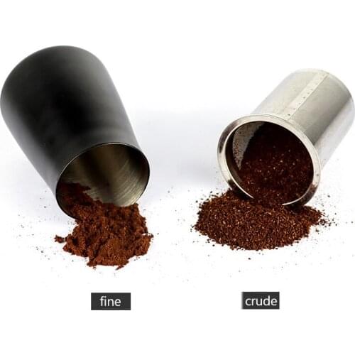 Stainless Steel Coffee Sieve Powder Tank Mesh Coffee Flour Filter Cup Dustproof Tea Powder Receiver Hand Coffee Accessories