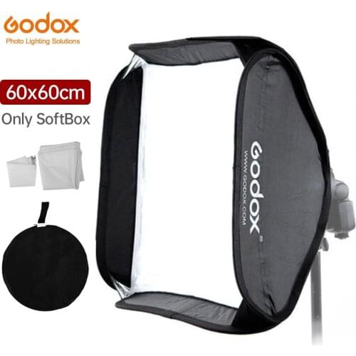 Godox 60*60cm 60x60cm foldable Soft Box Godox Suitbale for S-type Bracket Camera Studio Flash fit Bowens Elinchrom