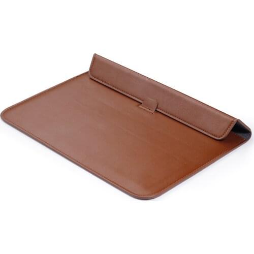 Water proof scratch proof custom laptop sleeve bag PU leather case for MacBook 11''12''13''15