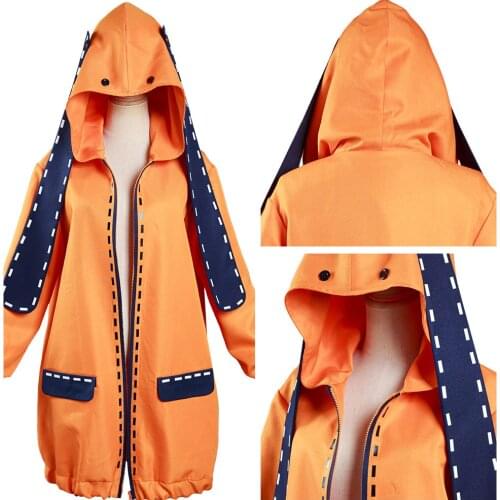 Japanese Anime Kakegurui Yomoduki Runa Cosplay Hoodie Coat Jacket Costume School Uniform For Girls Women