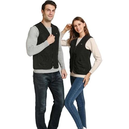 Heated Vest USB Charging Electric Gilet Size Adjustable Heating Vest Lightweight Body Warmer for Hiking Fishing