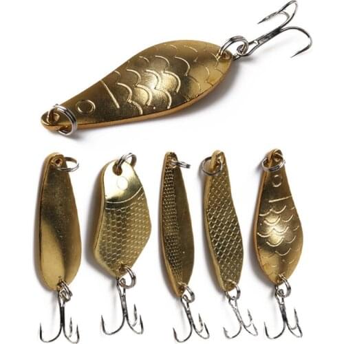 1pcs Fishing Lures Wobbler Spinner Baits Spoons Artificial Bass Hard Sequin Paillette Metal Treble Hook Tackle Lures
