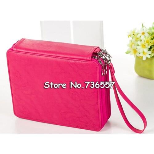 120 Holes Penal PU Leather School Pencil Case for Girls Boys Pen Box Large Pencilcase Big Cartridge Penalties Bag Stationery
