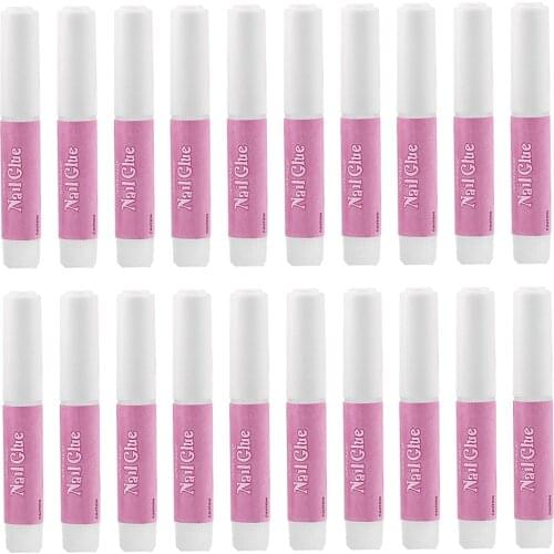 20 Bottle 2g Mini Beauty Nail Extension Glue For False Rhinestones Clear Fast-dry Adhesive Art Decorate Tips Acrylic Glue Nail