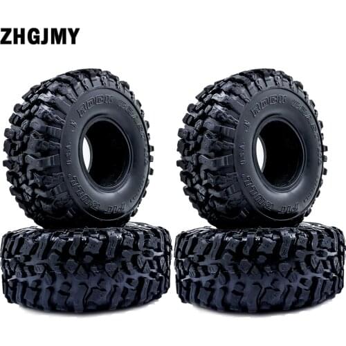 4PCS 110*45MM 1.9" Rubber Tyre Wheel Tires for 1:10 RC Rock Crawler Axial SCX10 SCX10 II 90046 AXI03007 Traxxas TRX-4
