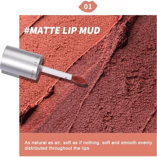 1 Pcs Velvety Matte Lipstick Long Lasting Nonstick Cup Not Fade Makeup Cosmetics For Girl Women MA