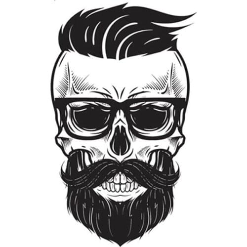 Dawasaru Skull Helmet Car Sticker Personalized Cover Scratch Decal Laptop Motorcycle Auto Accessories Decoration PVC,13cm*8cm