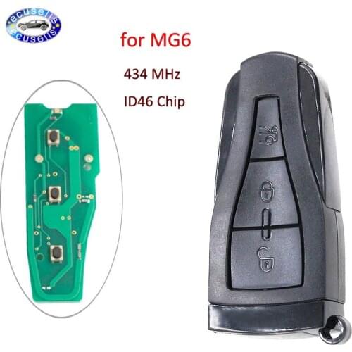 Keyless Entry Smart Remote Key Fob 3 Butons 434MHZ With ID46 Chip for MG6