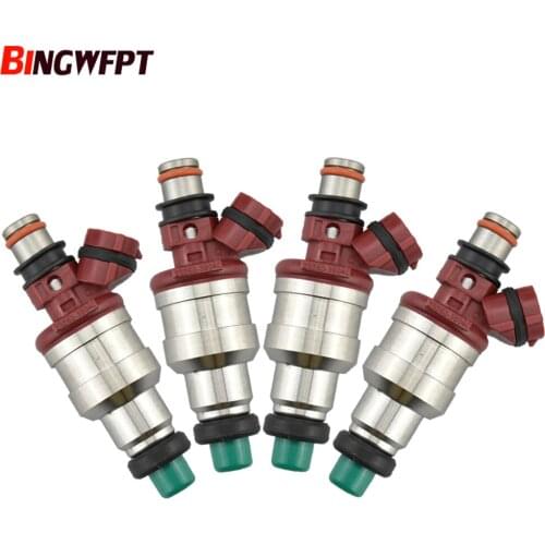 4PCS Fuel Injector Nozzle For Toyota 4Runner 89-95 Pickup 89-95 2.4L OEM:23250-35040 2325035040 23209-35040 2320935040