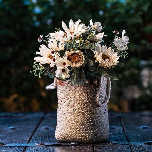 Artificial sunflower, artificial flower, decorative plastic, artificial flower bouquet, living room, dining table, flower art