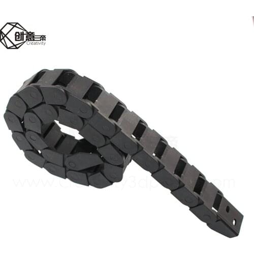 10x15mm L1000mm Cable Drag Chain Wire Carrier with end connectors for CNC Router Machine Tools 3D Printer part parts 10*15mm