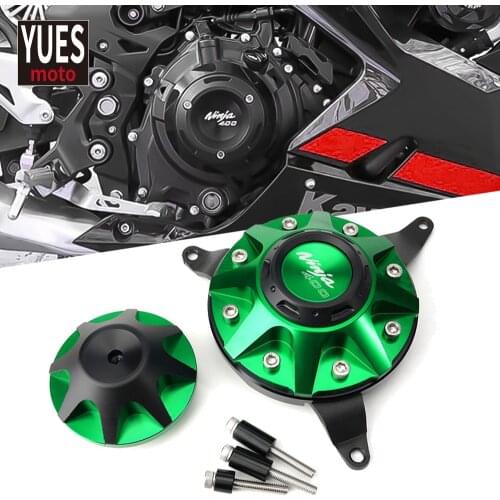 Motorcycle CNC Engine Stator Cover Crash Pad Engine Guard Protection For KAWASAKI NINJA400 NINJA 400 Z400 Z 400 2018-2021