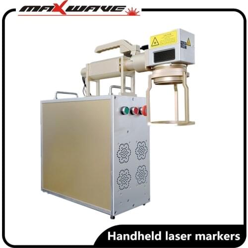 Maxwave fiber laser marking machine iron marking machine mark on the metal surface