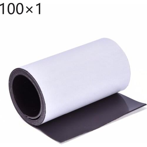 Free shipping brand new hot sales new soft 1 meter premium self adhesive magnetic strip tape magnet 100x1mm magnetic strip