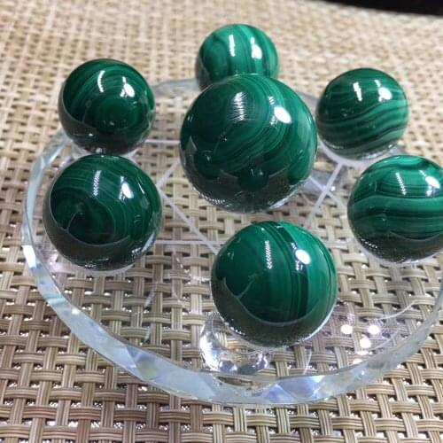 Natural Malachite Ball Seven Star Array Quartz Crystal Ball Reiki meditation Healing Crystal Stone Fengshui Home Decoration