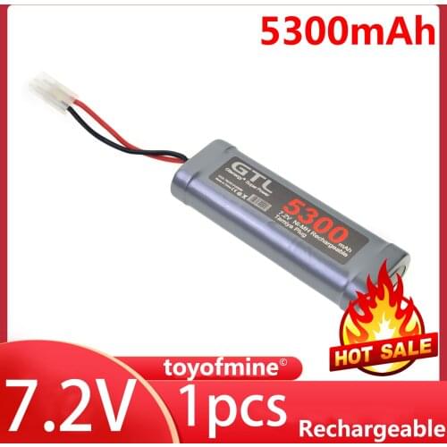 7.2V 5300mAh Ni-Mh Rechargeable Battery Pack RC Tamiya Plug US STOCK