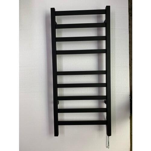 2020 New Matt Black Stainless Steel Electric Heated Towel Warmer Rail 918-450