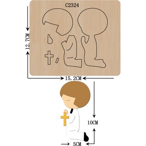 New Angel, boy, girl Wooden die Scrapbooking C-2324 Cutting Dies