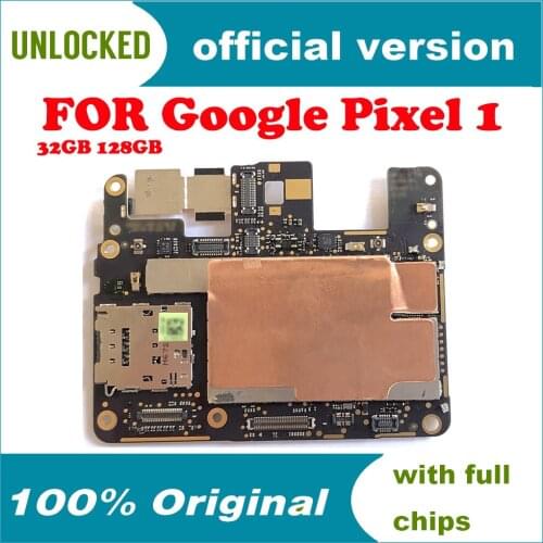 For LG Google Pixel1 Mainboard Original 128G 32G Complete Logic Board With Chip Android Unlocked Official System Motherboard