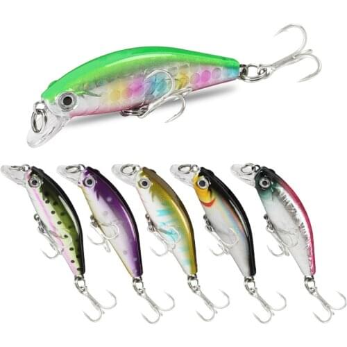 Lure Minnow Sea Bait Squid Jigs Shad Spinner bait Small Fishes 5.5cm 6.3g Wobbler Goods For Fishing Hard Tinsel Jigging
