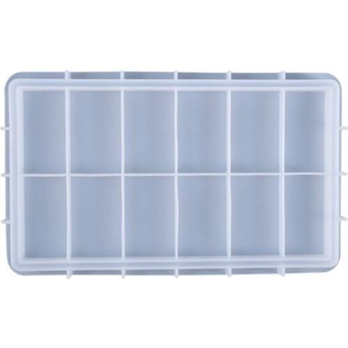 Rectangle Tray Epoxy Resin Mold Fruit Plate Board Cup Mat Coaster Silicone Mould