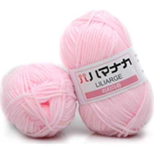 4 Shares Combed Milk Cotton Yarn Comfortable Wool Blended Yarn Apparel Sewing Yarn Hand Knitting Scarf Hat Yarn