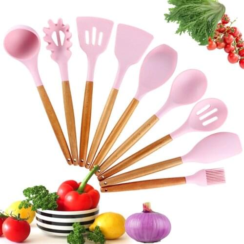 Silicone Cooking Utensils Kitchen Utensil set for Nonstick Cookware - Best Kitchen Tools (BPA Free, Non Toxic)
