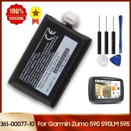 Replacement Watch Battery 361-00077-10 For Garmin Zumo 590 590LM 595 010-12110-003 616-00077-00 616-00077-10 1880mAh +tools